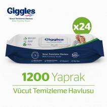 ggles Vücut Temizleme Havlusu 50'li 24 Paket 1200 Havlu