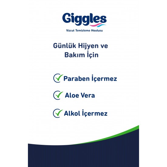 Giggles Vücut Temizleme Havlusu 50'li 3 Paket 150 Havlu