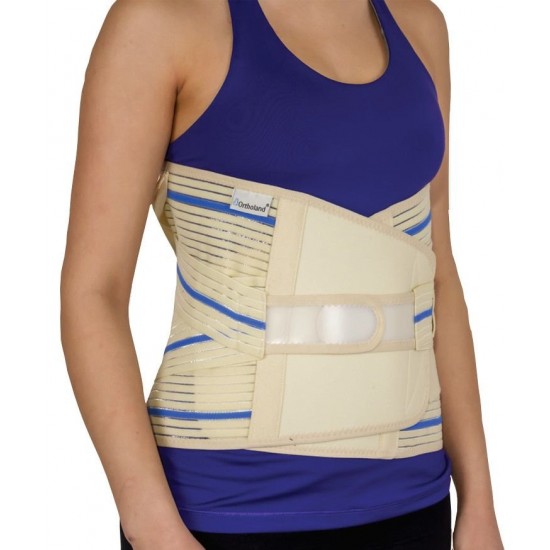 LUMBOSAKRAL ÇELİK BALENLİ KORSE 32 CM BEDENSİZ (MİSİNELİ KUMAŞ)