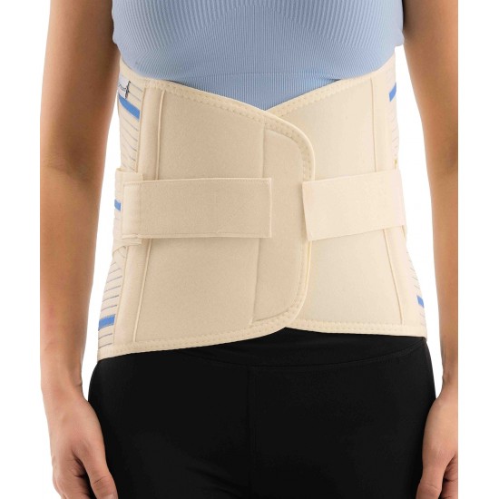 LUMBOSAKRAL ÇELİK BALENLİ KORSE 32 CM (MİSİNELİ KUMAŞ)