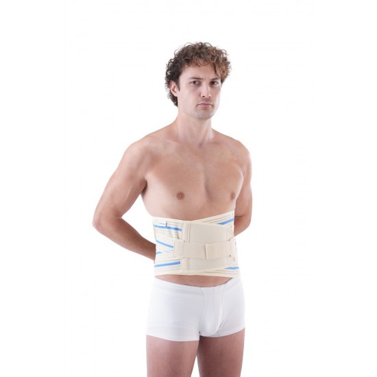 LUMBOSAKRAL ÇELİK BALENLİ KORSE 26 CM BEDENSİZ (MİSİNELİ KUMAŞ)