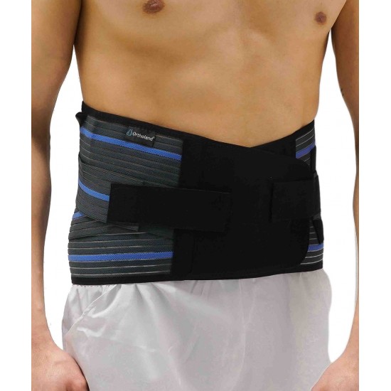 LUMBOSAKRAL ÇELİK BALENLİ KORSE 26 CM FÜME-BEDENSİZ