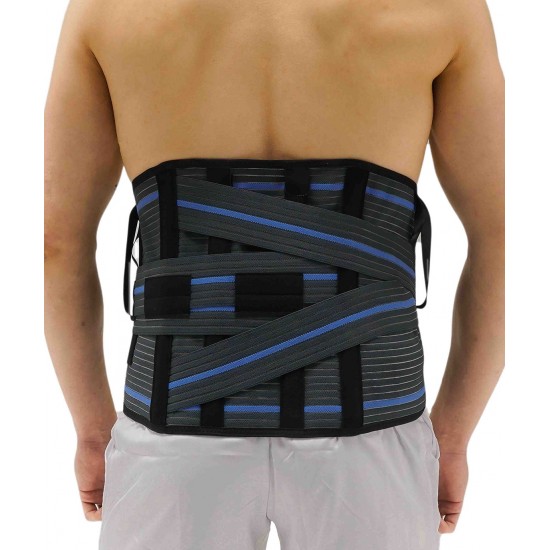 LUMBOSAKRAL ÇELİK BALENLİ KORSE 32 CM FÜME-BEDENSİZ