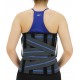 LUMBOSAKRAL ÇELİK BALENLİ KORSE 32 CM FÜME ( MİSİNELİ KUMAŞ )