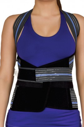  DORSELOMBER ÇELİK BALENLİ KORSE FÜME-BEDENSİZ