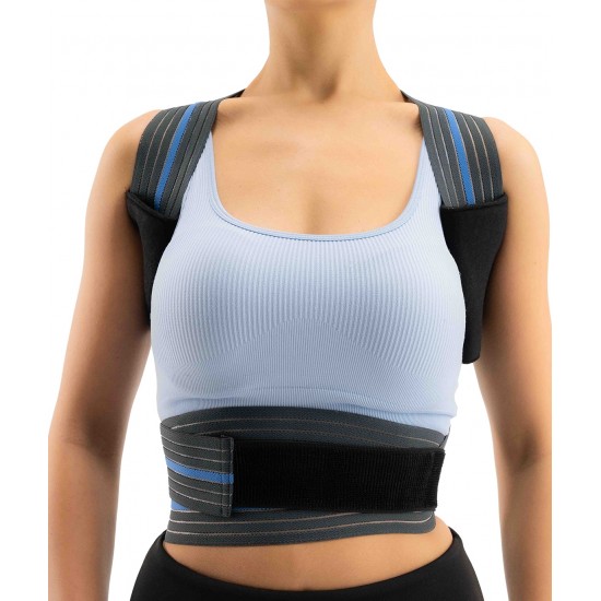 POSTUREKS KORSE/OMUZ RETRAKSİYON HARNESİ FÜME (MİSİNELİ KUMAŞ) BEDENSİZ